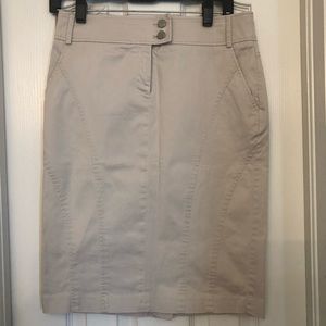 Kenar Khaki pencil skirt